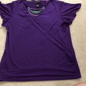 New Directions purple dress shirt